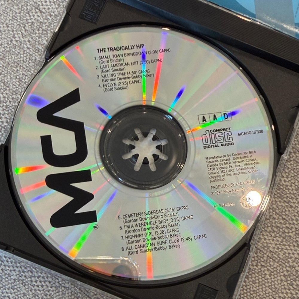 The Tragically Hip CD - First Album - Picture 4 of 4